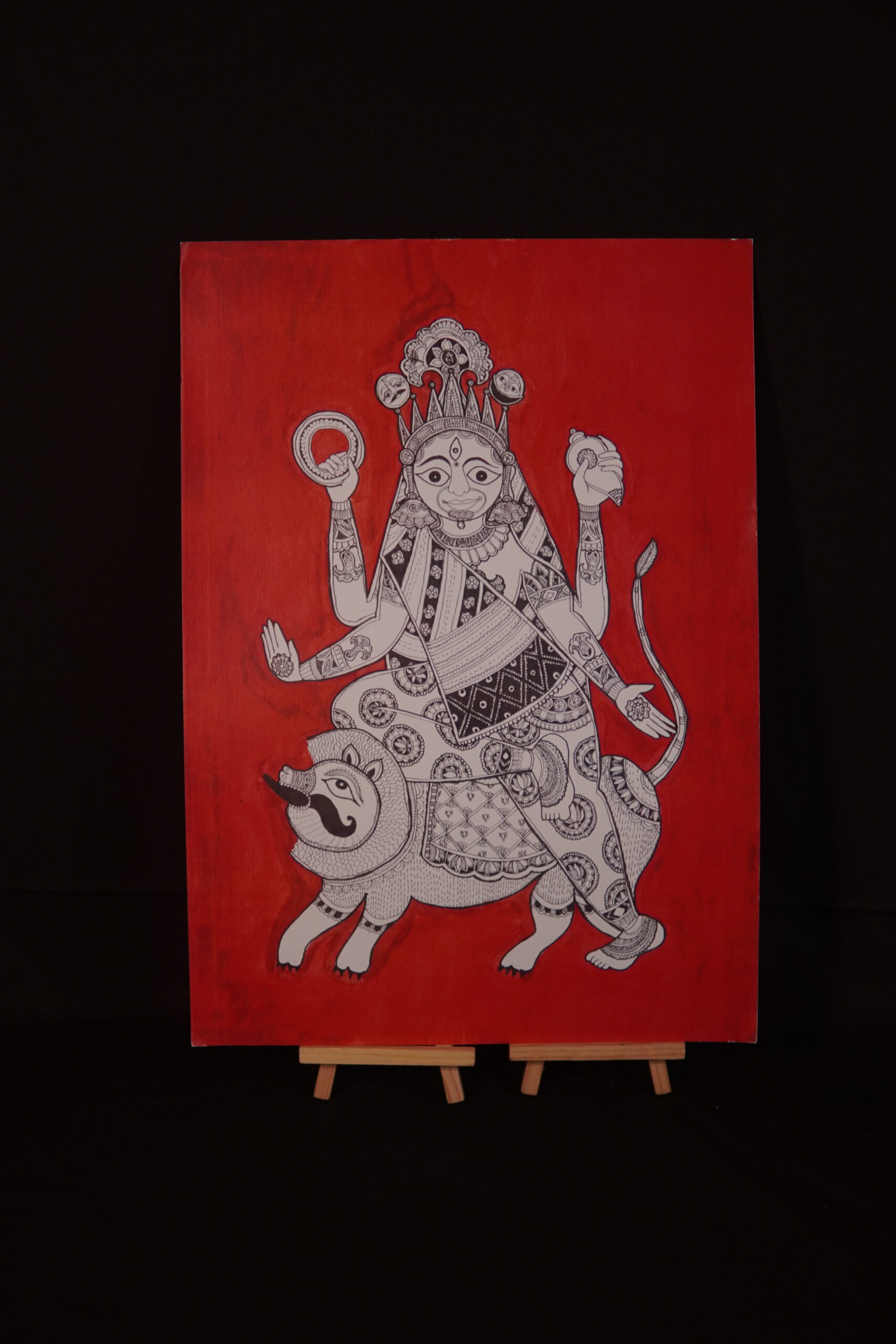 vindhyavasini devi (Madhubani) - Image 3