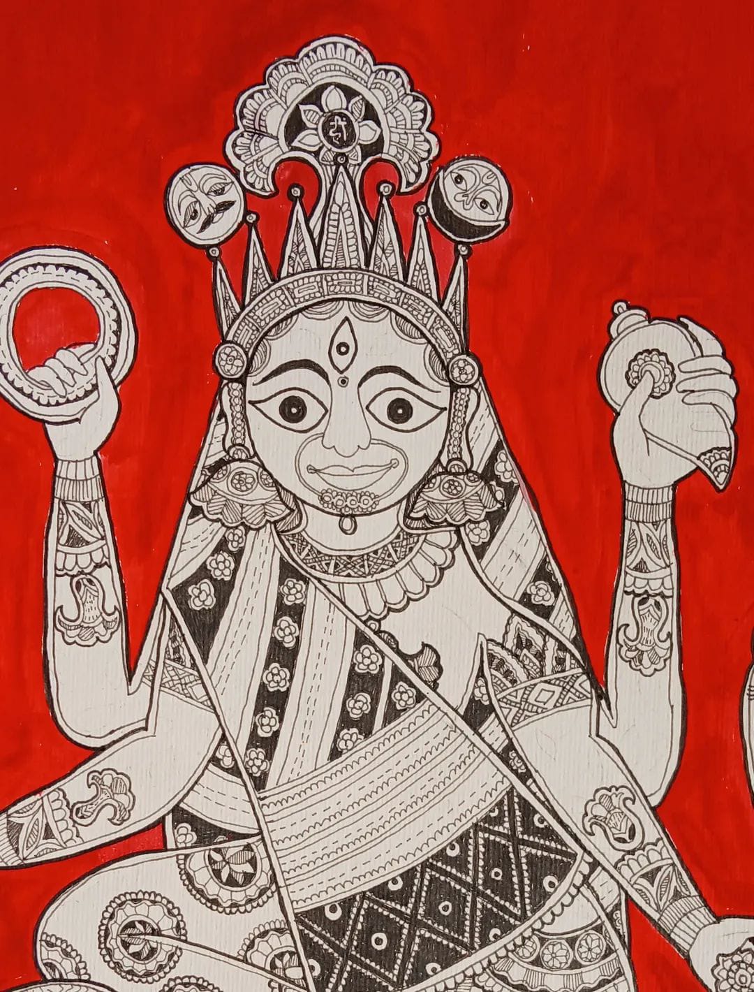 vindhyavasini devi (Madhubani) - Image 2
